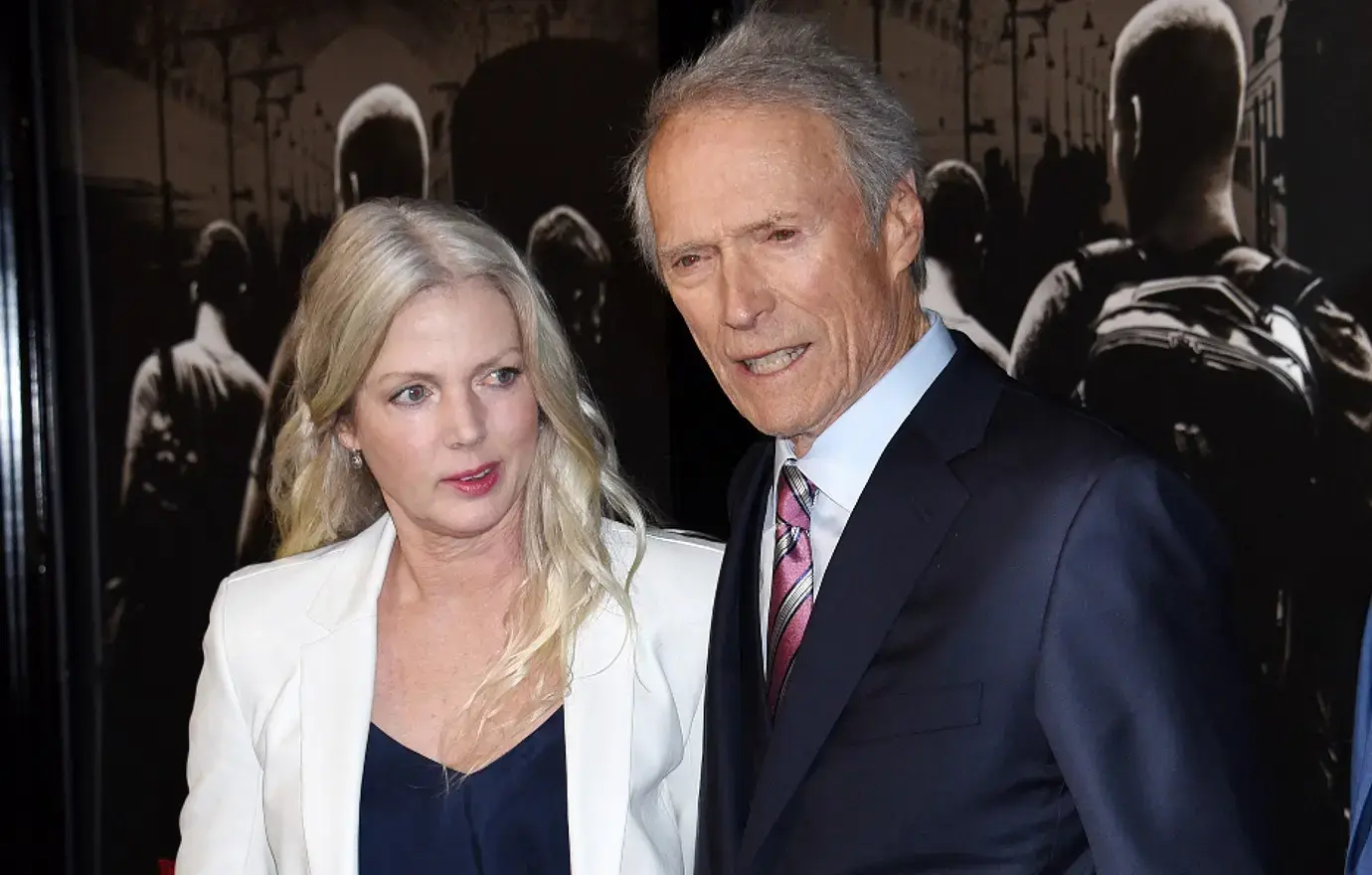 Photo of Christina Sandera and Clint Eastwood.