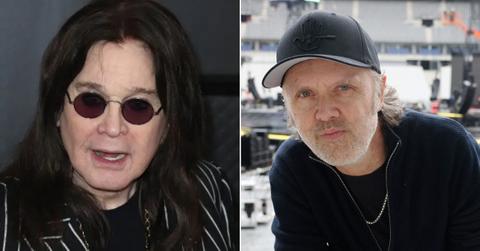 Photo of Ozzy Osbourne; picture of Lars Ulrich.