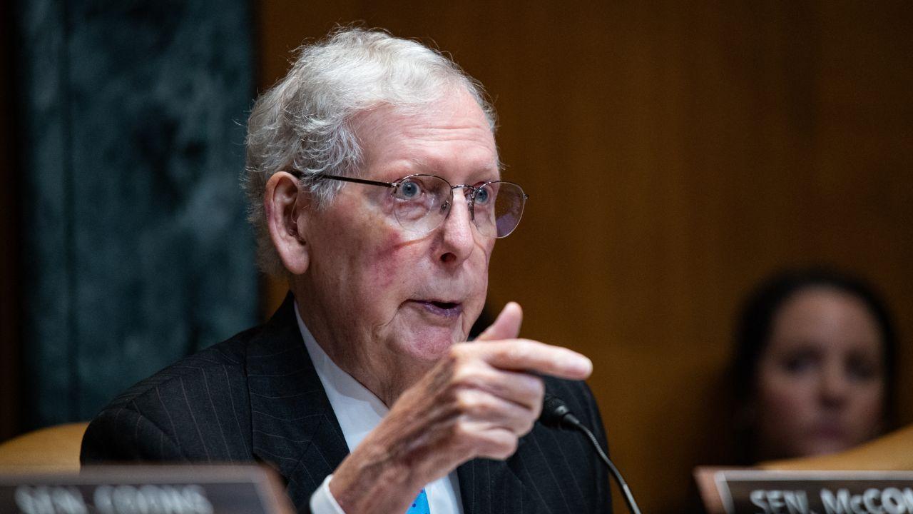 Image of He also joked about Mitch McConnell’s limited public appearances.