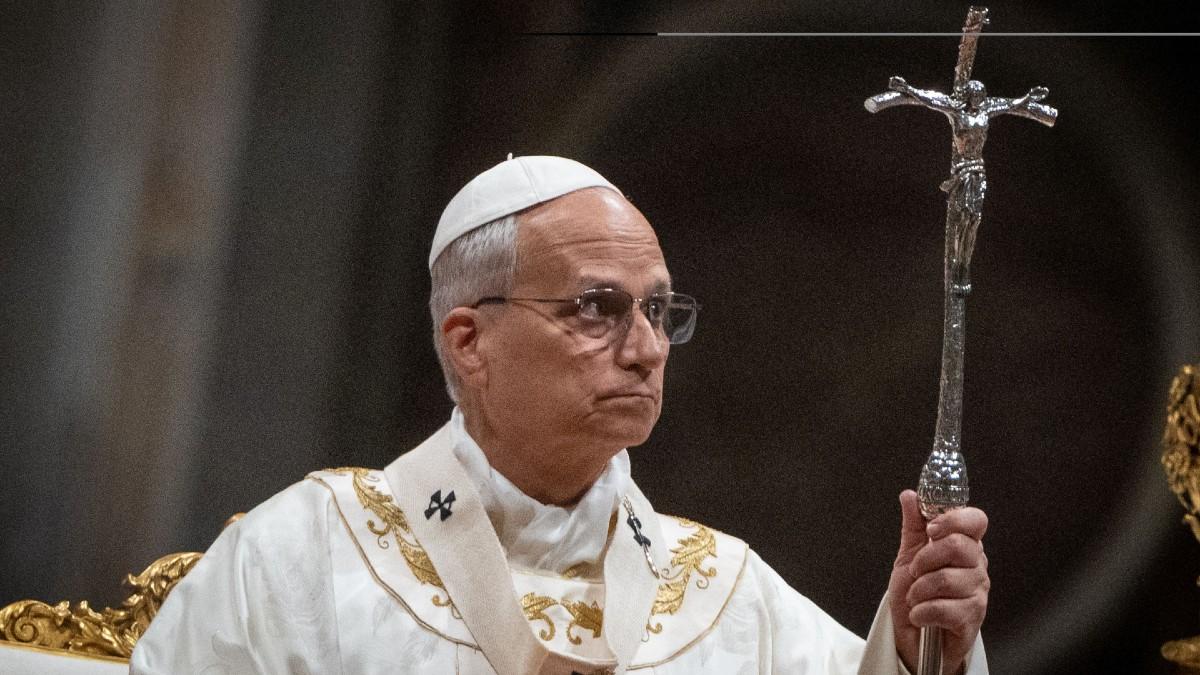 image of Donald Trump described the Chicago-born pontiff as a 'very liberal person.'