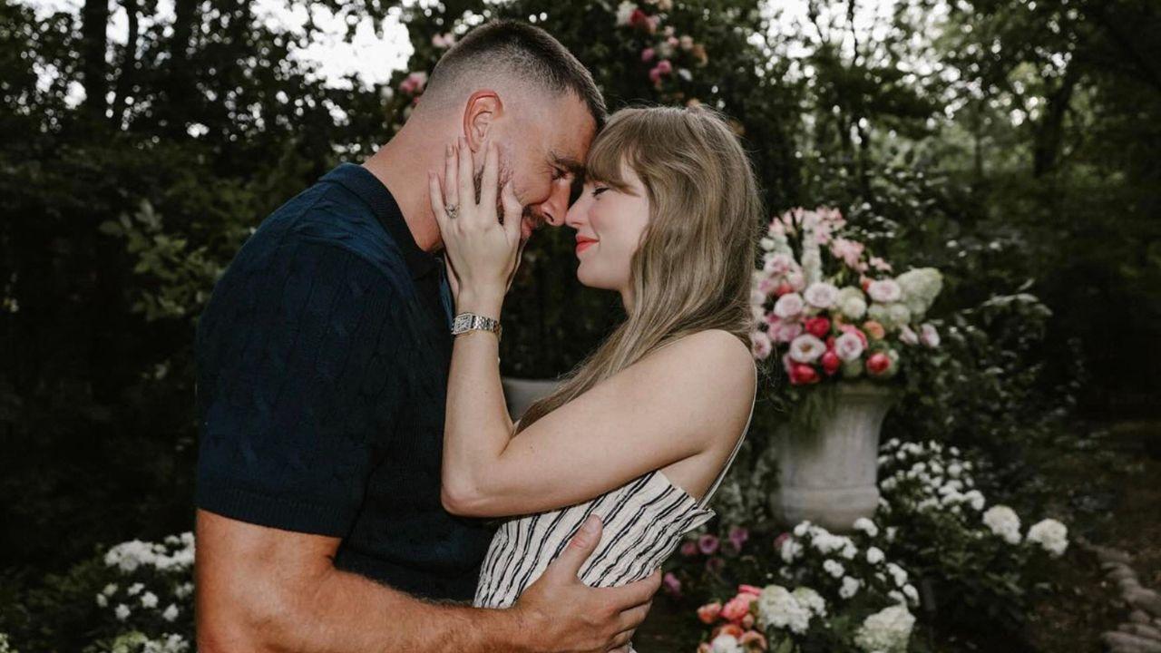 Photo of The couple got engaged in the summer of 2025.