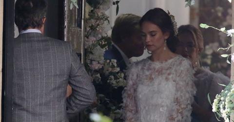 Lily james red nose day and a funeral post pic