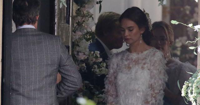 Lily james red nose day and a funeral post pic