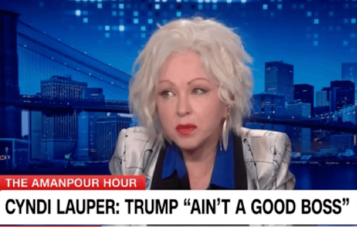 donald trump wasnt good boss apprentice cyndi lauper reveals