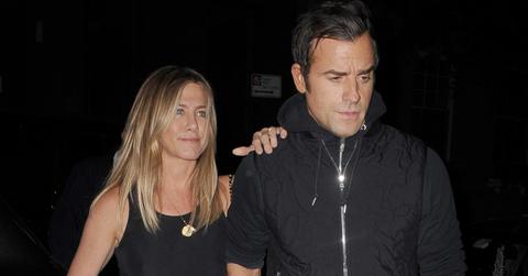 Jennifer Aniston and Justin Theroux happily hold hands after dinner