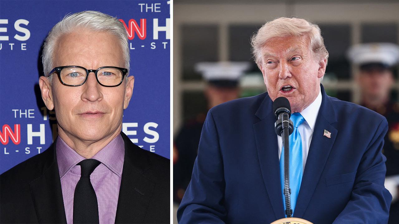 Image of Cooper quipped about Trump's penchant for showtunes and the 'YMCA.'