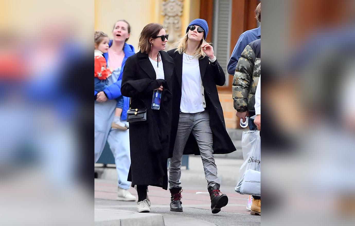 Cara Delevingne & Girlfriend Ashley Benson Travel To Disneyland Together