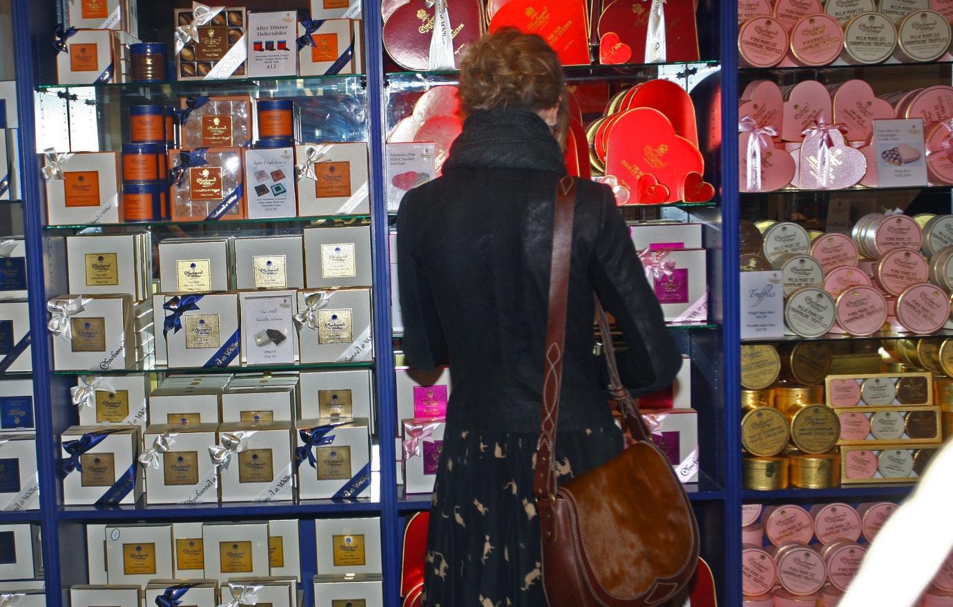 Taylor Swift shopping at a store