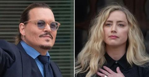 Composite photo of Johnny Depp and Amber Heard