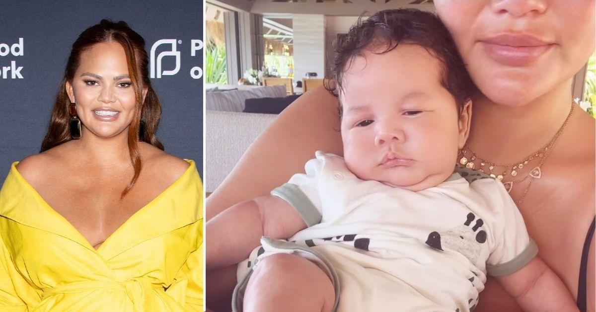 Chrissy Teigen Rocks 6WeekOld Wren In Adorable MotherSon Clip