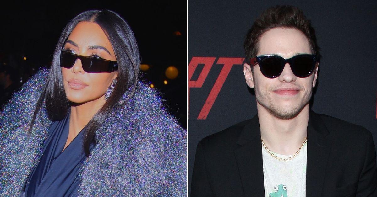 kim kardashian giddy pete davidson not stopped talking sisters