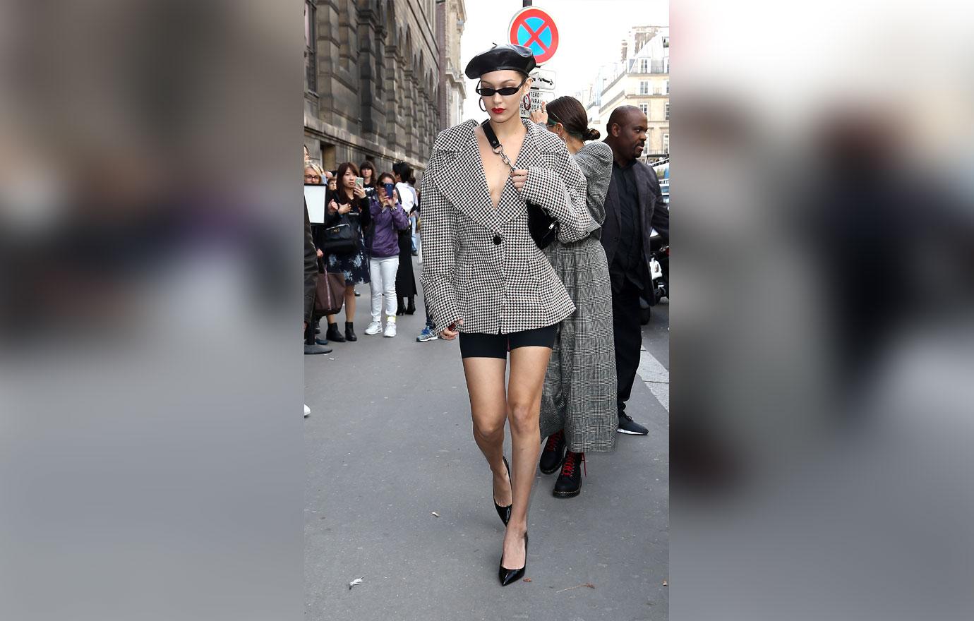 Bella Hadid Goes Braless For Paris Fashion Week