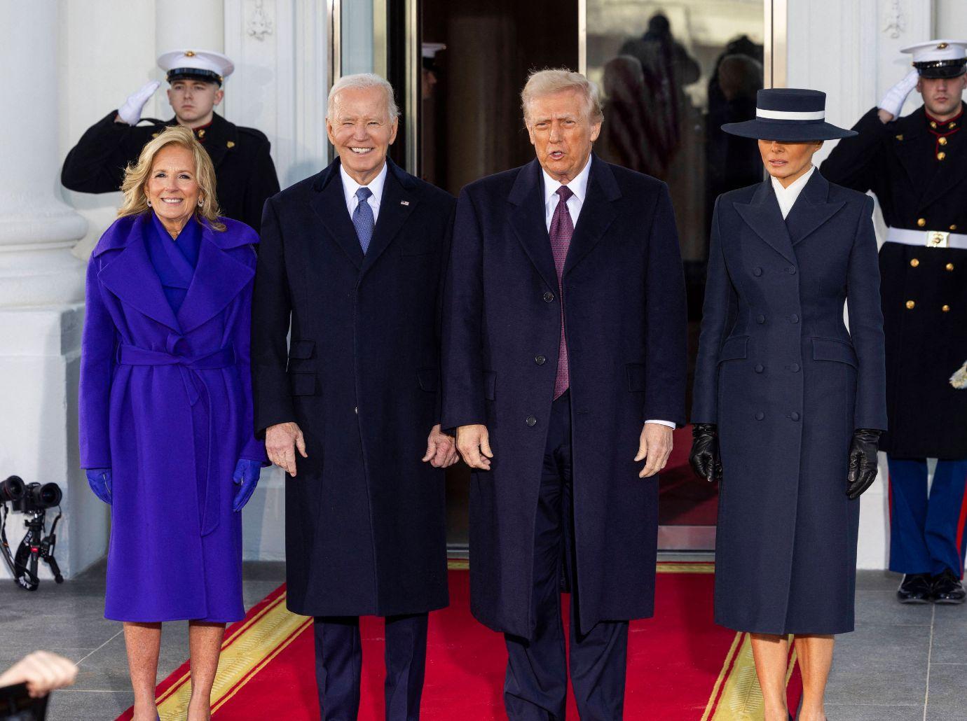 Photo of Jill Biden, Joe Biden, Donald Trump and Melania Trump