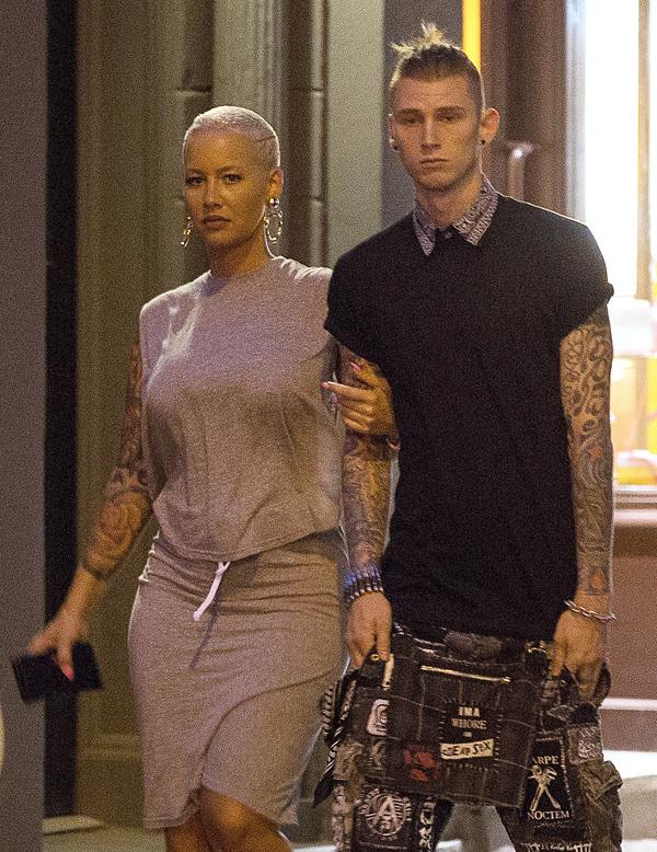 Exclusive&#8230; Amber Rose &amp; Machine Gun Kelly Enjoy A Date Night On Mother&#8217;s Day &#8211; ADD WEB FEES