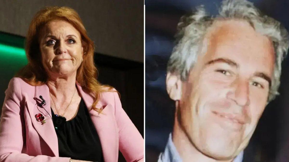 image split of Jeffrey Epstein and Sarah Ferguson 