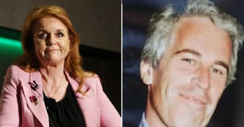 image split of Jeffrey Epstein and Sarah Ferguson