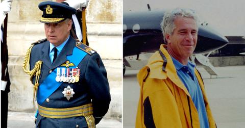 split of Prince Andrew, Jeffrey Epstein.