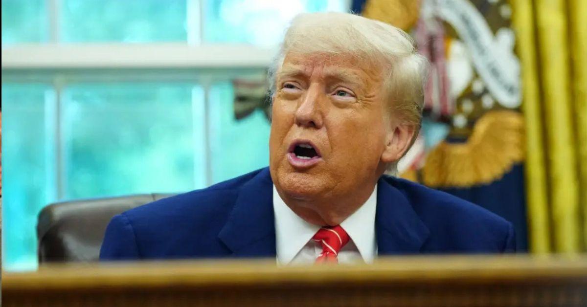 photo of Social media users were shocked the president didn't reference Karoline Leavitt's 'p----'