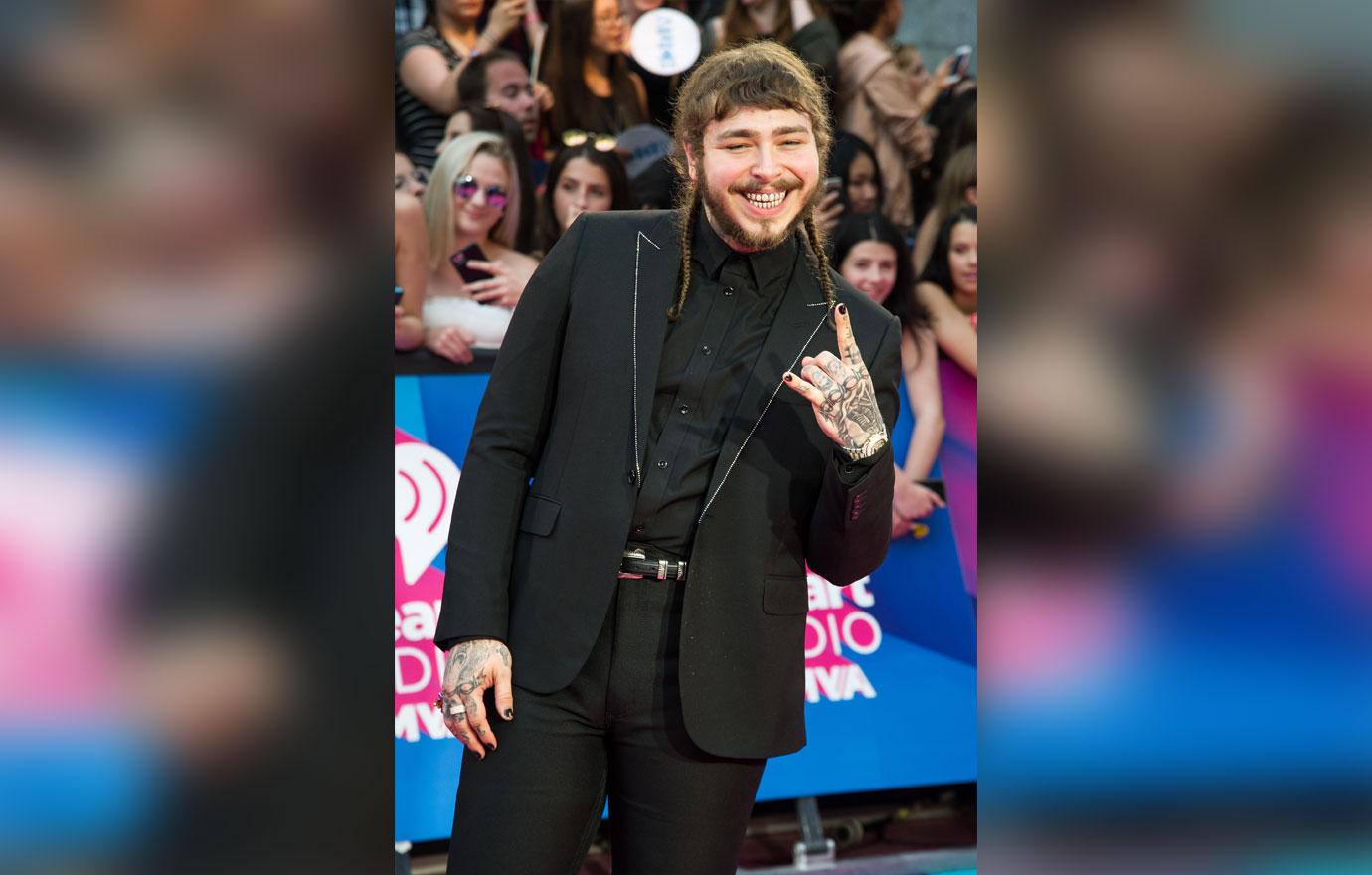 Post malone with bangs