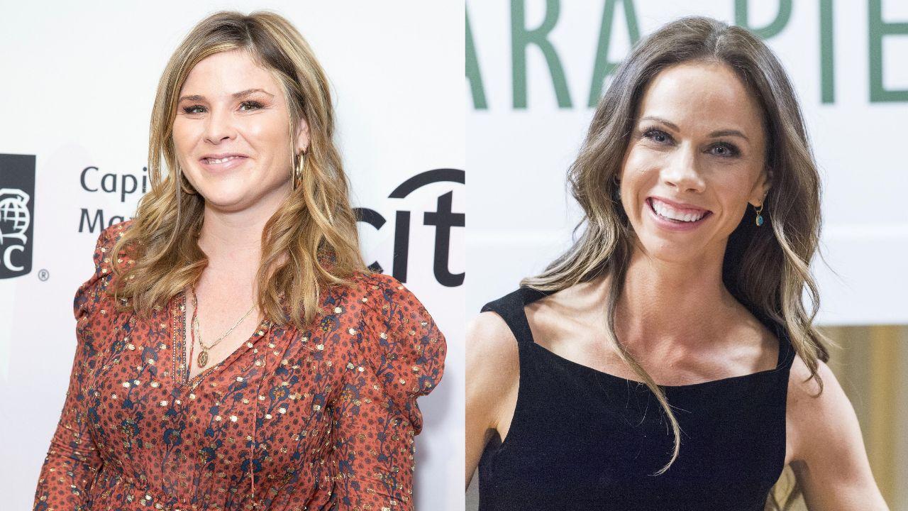 Split image of Jenna Bush Hager and Barbara Bush.