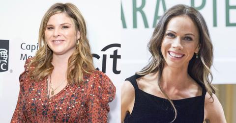Split image of Jenna Bush Hager and Barbara Bush.