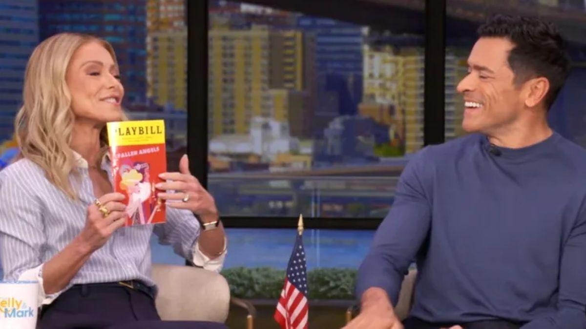 Image of Kelly Ripa may have wanted to rip Mark Consuelos' clothes off when the curtains closed after his performance on Broadway.