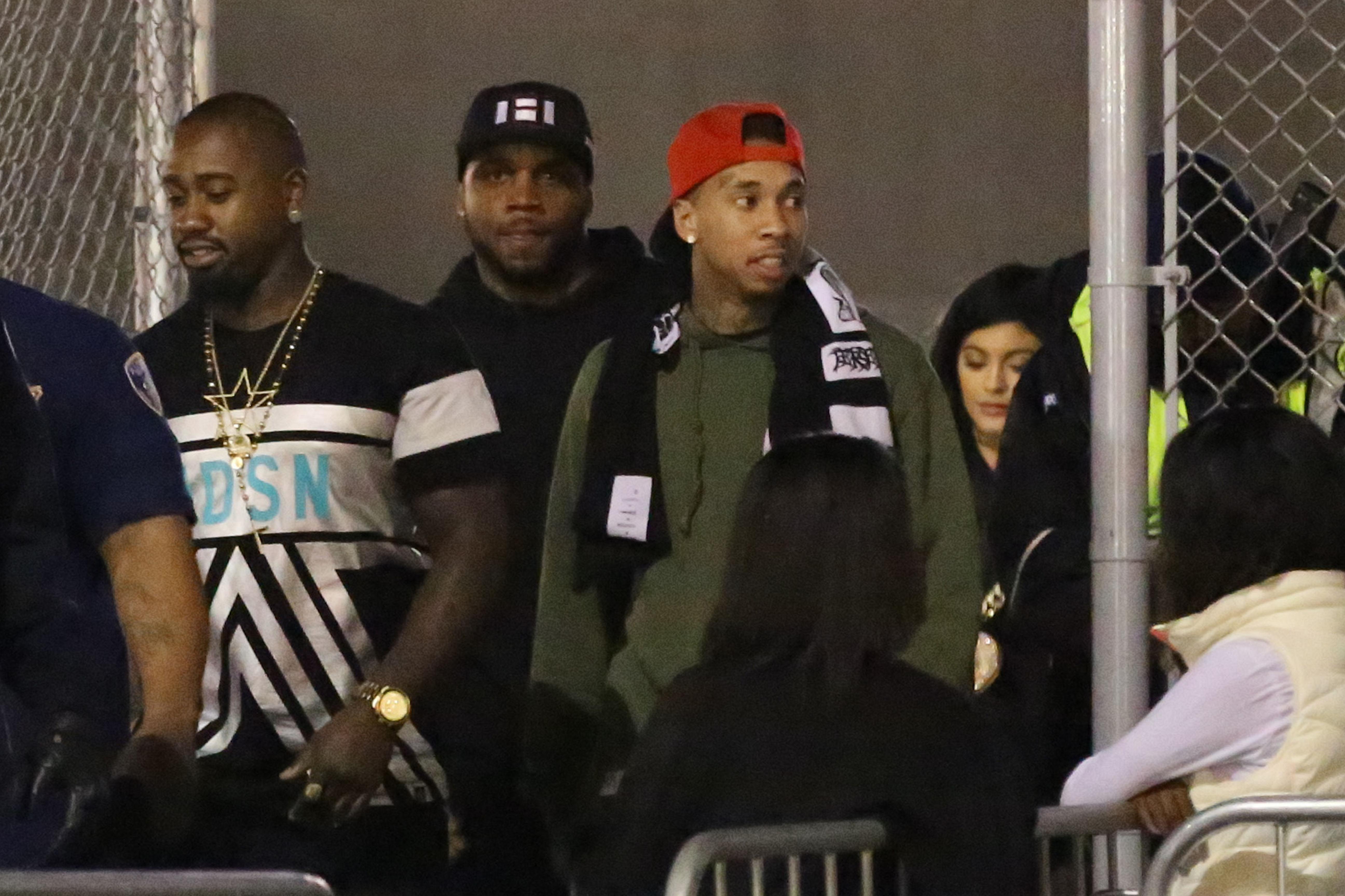 Kylie Jenner accompanies Tyga to his concert with Chris Brown and Trey Songz