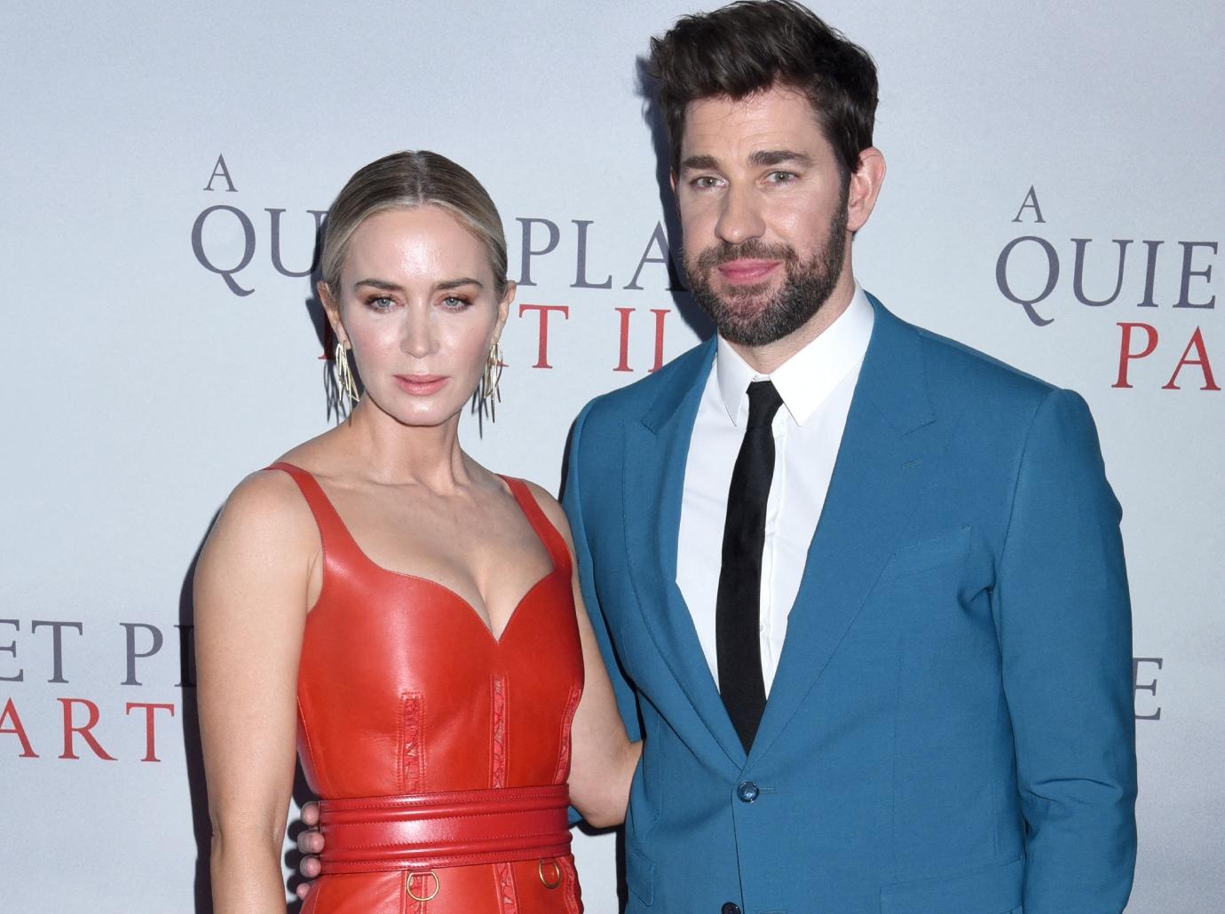 emily blunt governors awards alone husband john krasinski