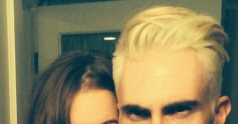 Adam levine blonde hair