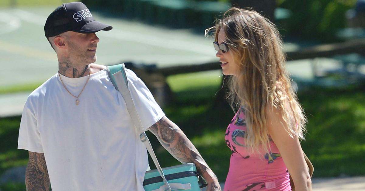 adam levine behati prinsloo beach