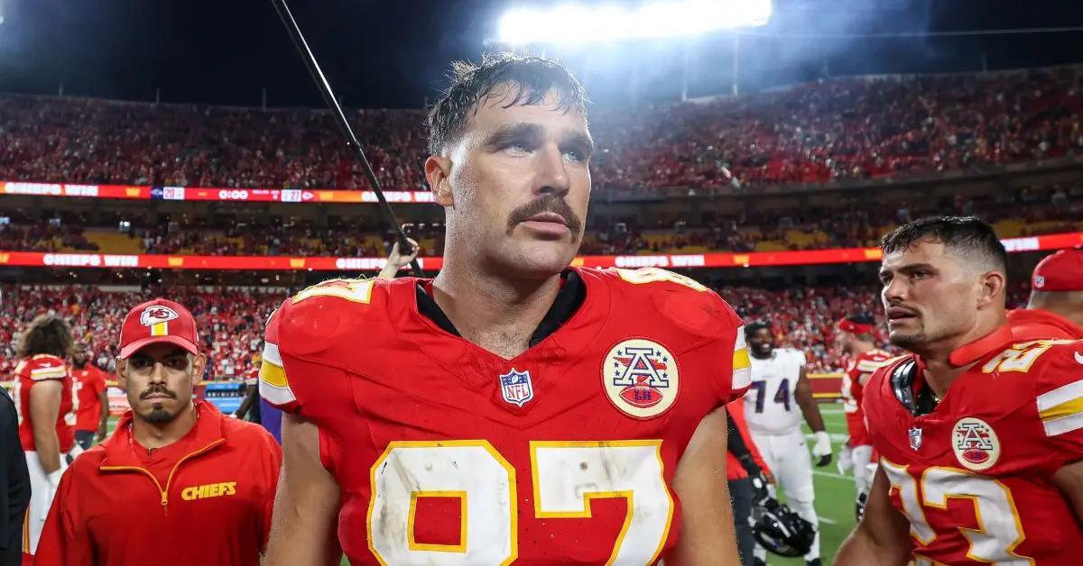 Image of This is Travis Kelce's 13th season in the NFL.