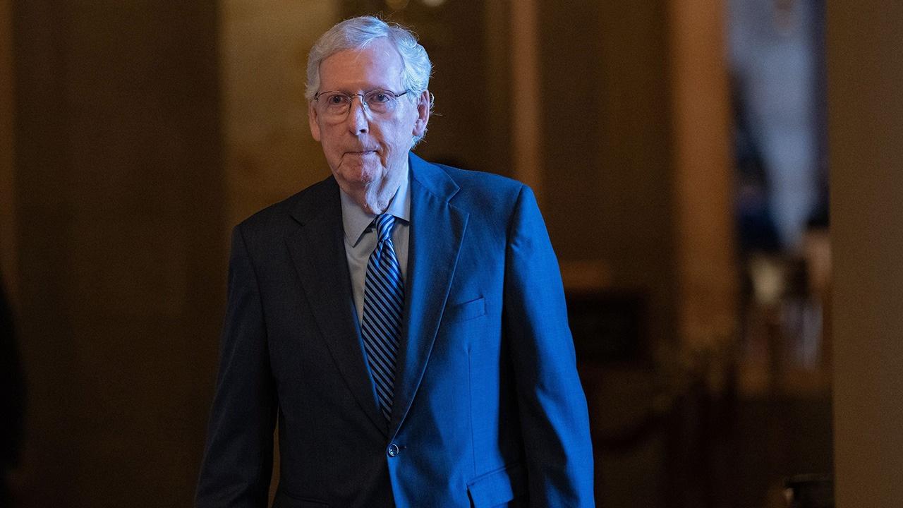 image of Mitch McConnell shared a photo of him in the hospital earlier this month. 