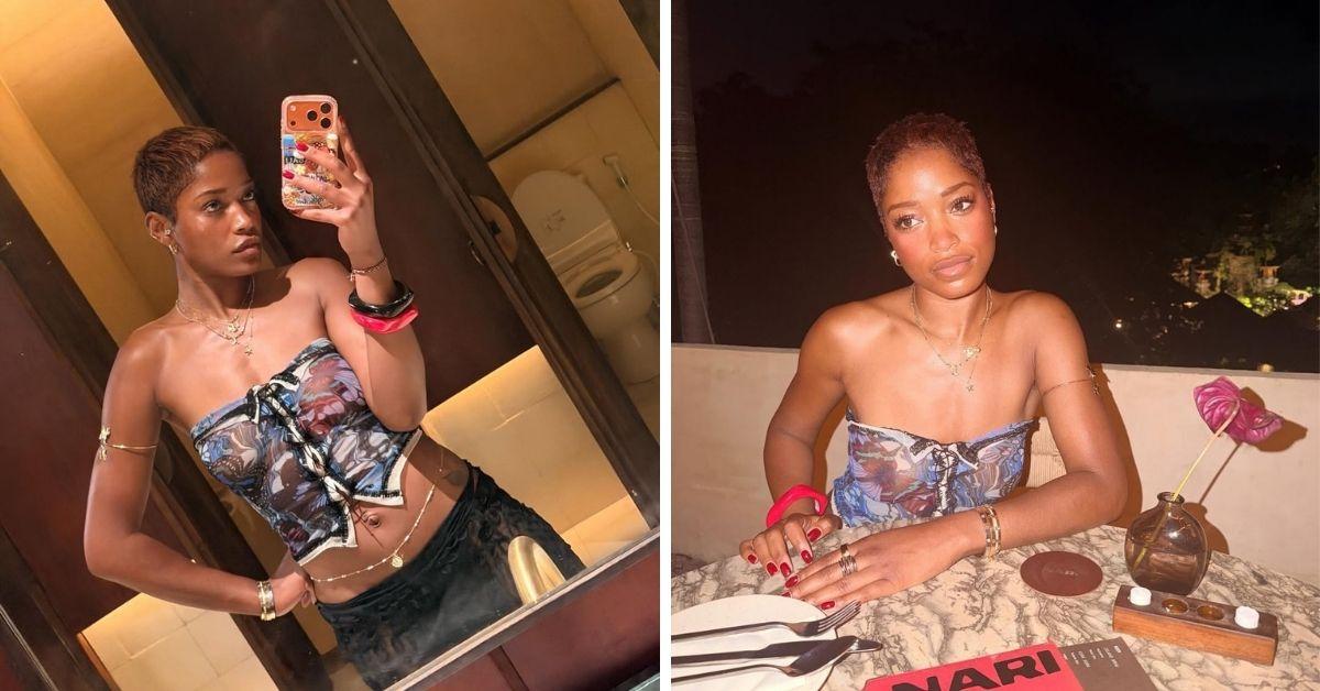 image of The star posted bikini mirror selfies on Instagram.