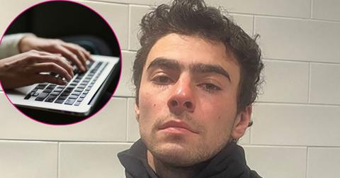 split of Luigi Mangione and keyboard.