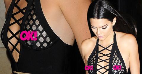 Kendall jenner nip slip paris