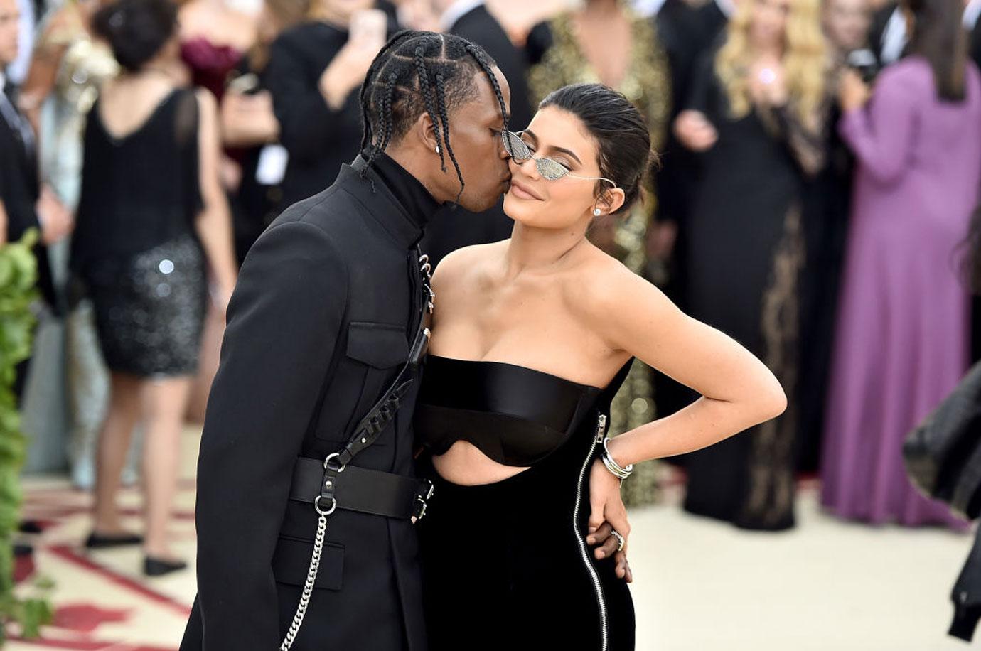 Kylie Jenner And Travis Scott Kiss At The Met Gala