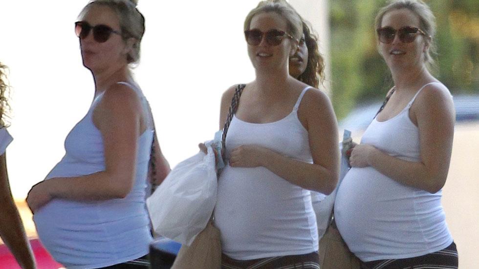 Leighton meester baby bump pregnant photos