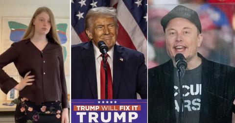 Composite photo of Vivian Wilson, Donald Trump and Elon Musk