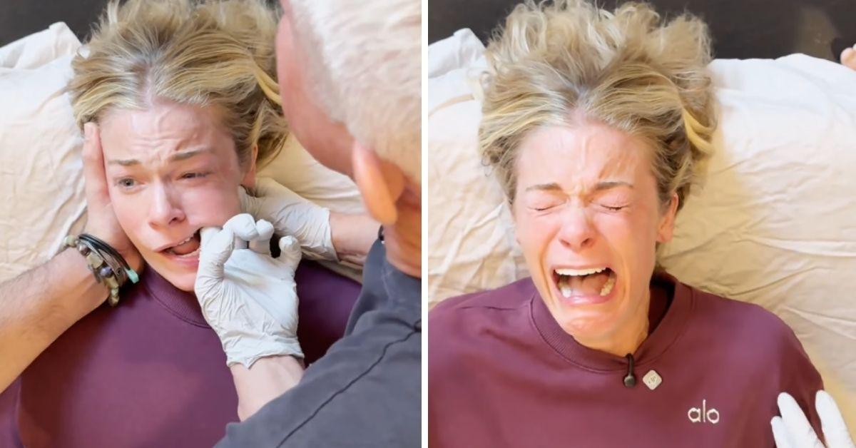 image of LeAnn Rimes broke down in tears during the session.