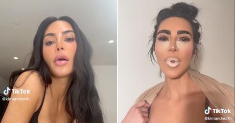 kim kardashian shades kylie jenner using products bad makeup tiktok pp