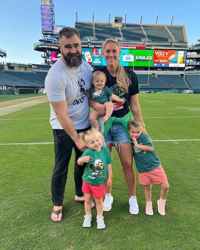 kylie kelce jason kelce gushes retirement