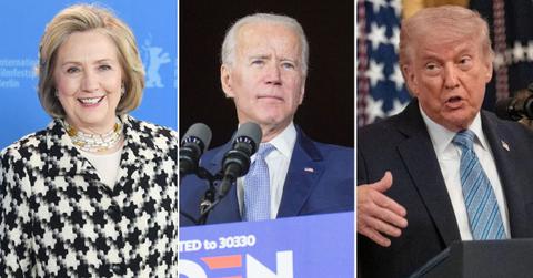 Photo of Hillary Clinton, Joe Biden and Donald Trump
