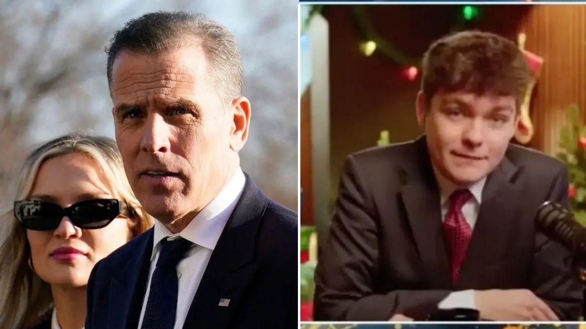 image of hunter biden/ nick fuentes