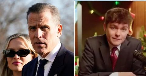 image of hunter biden/ nick fuentes