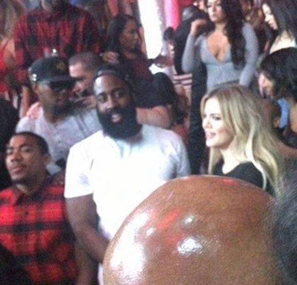 khloe kardashian dating james harden chris brown party