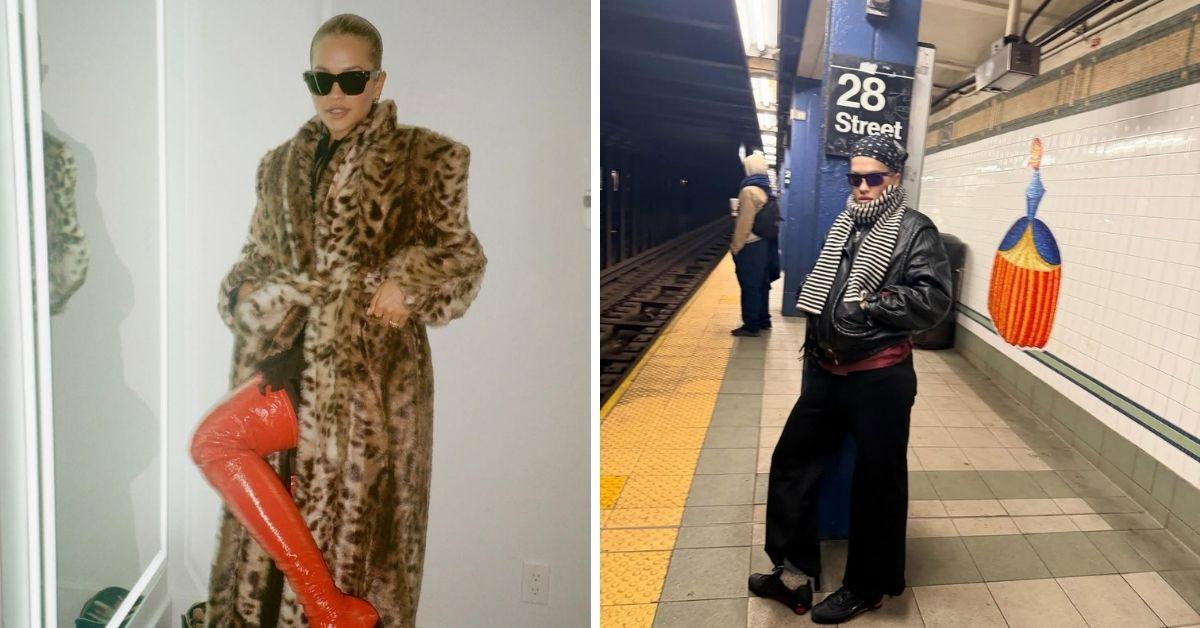 image of Rita Ora also shared a snap of herself bundled up.