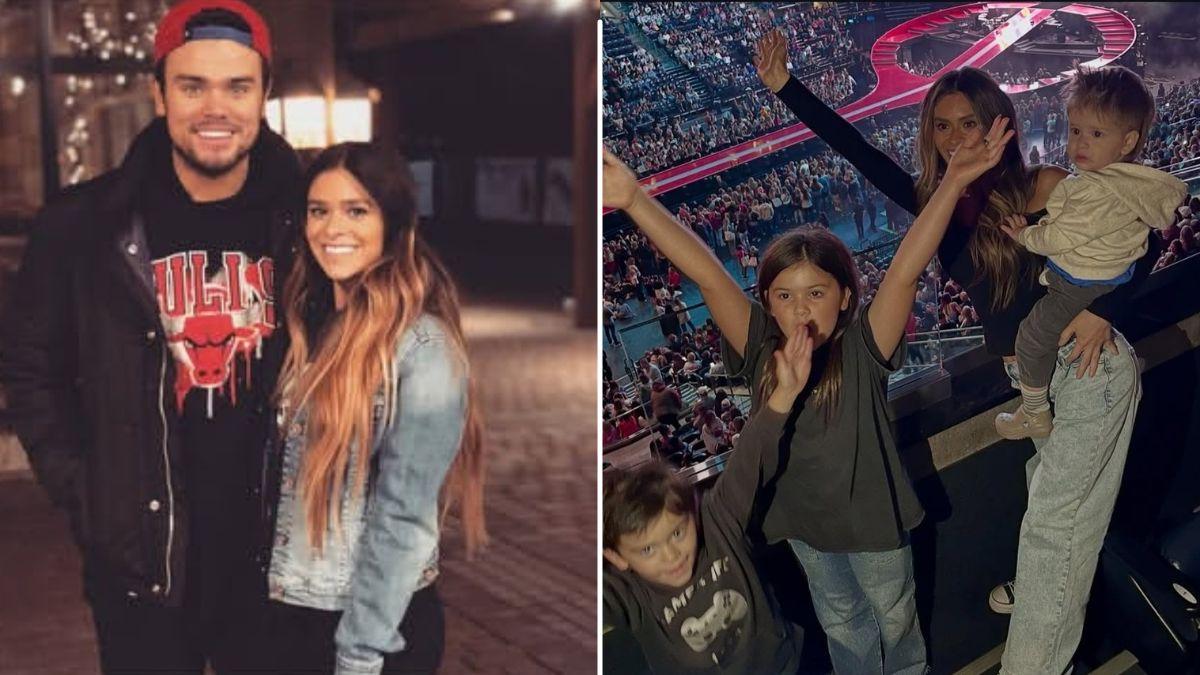 Split photo of Tate Paul & Taylor Frankie Paul & Her Children