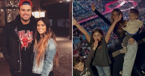 Split photo of Tate Paul & Taylor Frankie Paul & Her Children
