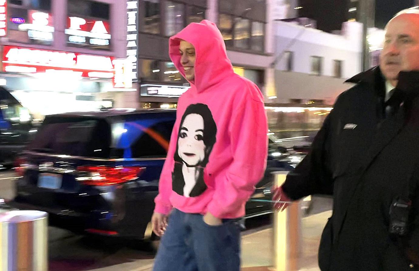 pete davidson all smiles giggles first christmas kim kardashian