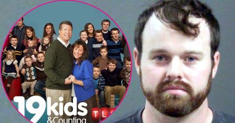 Composite photo of Josh Duggar and Duggar family.